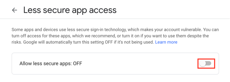 smtp secure apps