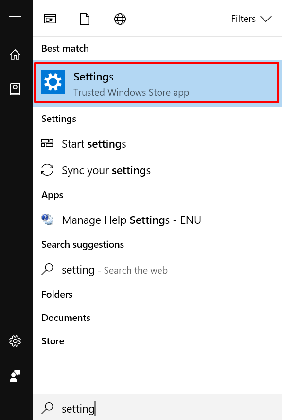 Hibernate di Start Menu Di Windows 10
